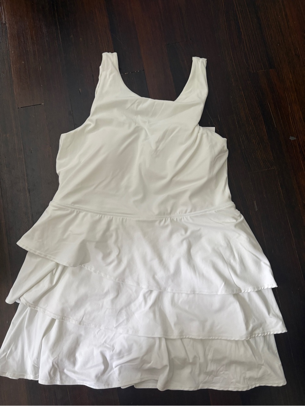 JoyLab White Tiered Mini Dress